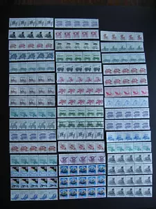 USA 47 PNC MNH strips of 5 some duplicates, mixed condition - Picture 1 of 11