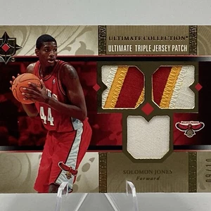 2006-07 Ultimate Collection Solomon Jones 3 Color Ultimate RC Triple Patch 09/10 - Picture 1 of 7