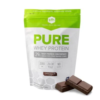 SFH Pure Whey Protein em pó chocolate melhor sabor soro alimentado com grama | All Natu... - Imagem 1 de 4