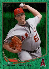 2013 Topps Update Emerald #US229 Jason Vargas  Los Angeles Angels