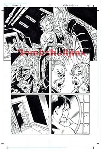 Dark Horse Joss Whedon's BUFFY 9 #8 página 15 arte original -- Richards and Owens - Imagen 1 de 1