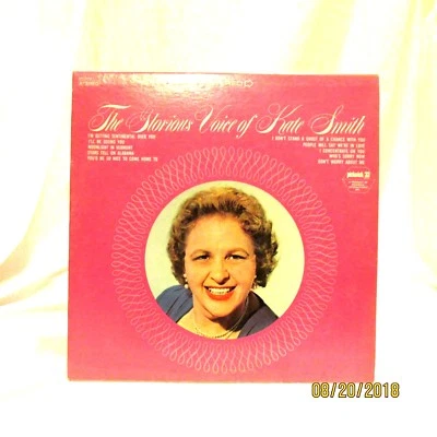 The Glorious Voice Of Kate Smith Pickwick SPC 3055 LP 33 Pop Vocal - Image 1 of 4