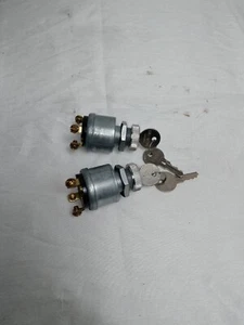 **2- Pack** Cole Hersee M-703 2-Circuit Ignition Switches with Keys - Picture 1 of 3