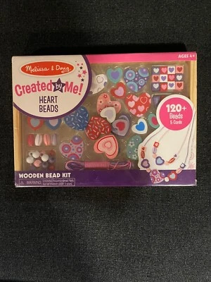 Melissa & Doug creado por mí corazones brillantes nuevo kit de cuentas de madera Foto 1 de 2