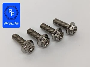Honda RVF400 NC35 Titanium drilled front brake caliper bolt kit 94-99 Ti bolts - Picture 1 of 3