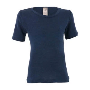 Living Crafts Naturwäsche Jungen Unterhemd blue kurzarm 70 % Wolle 30 %Seide neu - Bild 1 von 6