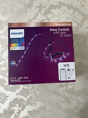 Philips 6.5ft Smart LED Light Strip 20W Wi-Fi Full Color, 1600 Lumens ** NEW ** - Image 1 of 4