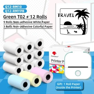 3 Rolls Self-adhesive Sticker Thermal Paper for Phomemo T02 M02 M02S M02PRO M03 - Bild 1 von 17