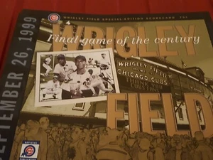Baseball - Wrigley Field Special Scorecard - Final Game of the Century 26.09.99  - Bild 1 von 3