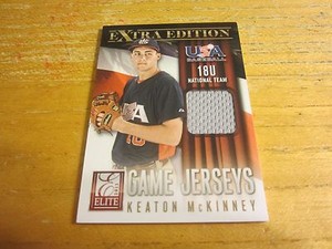 Keaton McKinney 2013 Elite Extra Edition USA Baseball 18U Game Jerseys #12 Mets