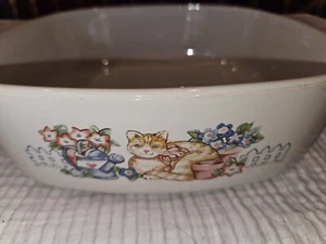 Super Rare Vintage Corning "GARDEN CAT" 2 Qt. Casserole A-2-B 2L - Picture 1 of 8