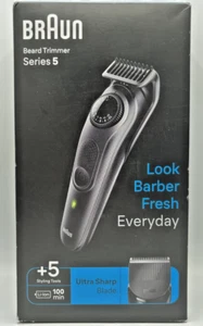 Braun Series 5 Beard Trimmer | Herren Bartschneider | 0,5-20 mm | Wasserdicht - Bild 1 von 5