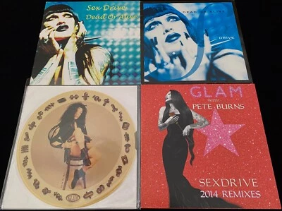 GLAM W/ PETE BURNS Sex Drive RARE 4x 12" SINGLE PICTURE DISC VINYL Dead Or Alive - Image 1 of 4