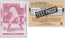 2016 Panini Donruss Test Proof Magenta /10 Alex Rodriguez #136