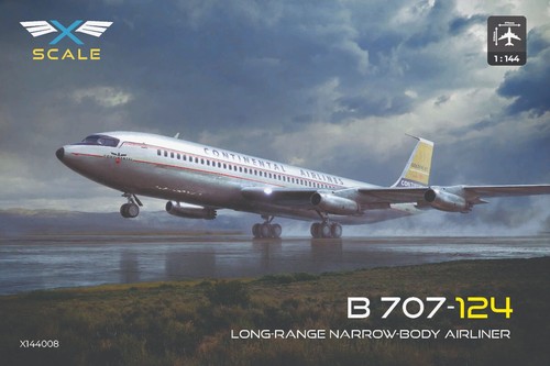 X-Scale 1/144 Boeing 707 -124 Continental Airlines Model Kit | eBay