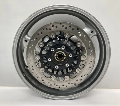 Rotores de llanta de rueda delantera Triumph Speed Triple 955i 1997-01 OEM RECTO 4.400 millas Foto 1 de 4