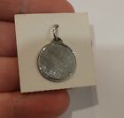 Vintage 925 Sterling Silver Round Pendant i115