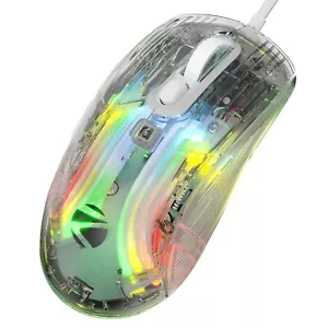 Zebronics Krystal Transparent Premimum Gaming Mouse with Upto 7200 DPI, 7 Button - Picture 1 of 7