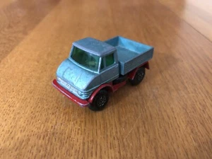 VINTAGE MATCHBOX LESNEY UNIMOG TRUCK W/RARE SILVER WHEELS 1:64 ENGLAND TOY - Picture 1 of 8
