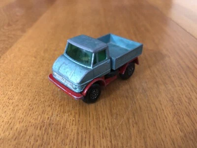 VINTAGE MATCHBOX LESNEY UNIMOG TRUCK W/RARE SILVER WHEELS 1:64 ENGLAND TOY - Image 1 of 4