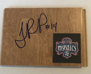 TIERRA RUFFIN PRATT Washington MYSTICS Basketball WNBA Signed Floor Tile 5" x 4" - Picture 1 of 1