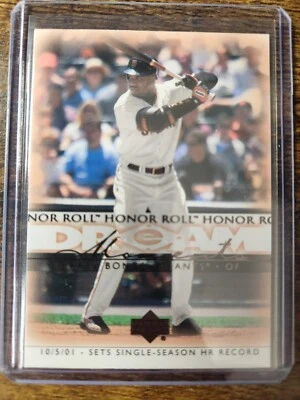 2002 Upper Deck Honor Roll Barry Bonds Dream Moments #54 San Francisco Giants - Image 1 of 2