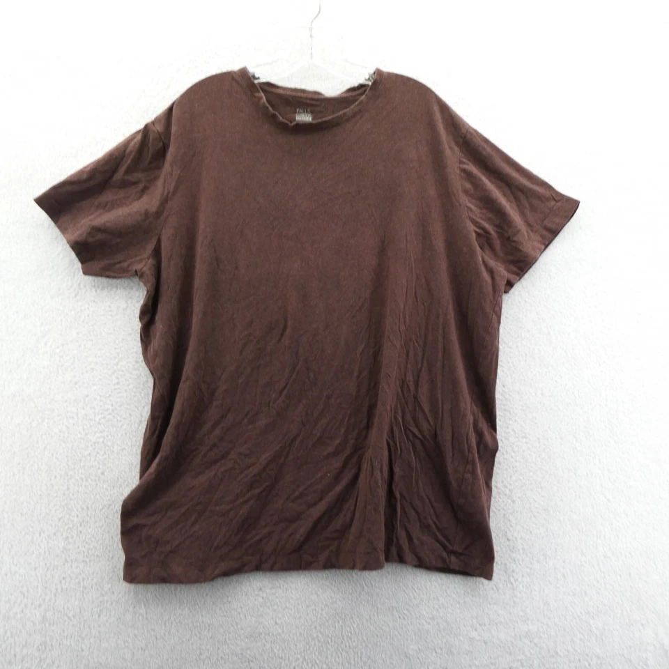 Camiseta Falls Creek Stretch XXL Para Hombres Marrón Manga Corta Informal Preppy 2XL Tejida en Blanco Foto 1 de 4