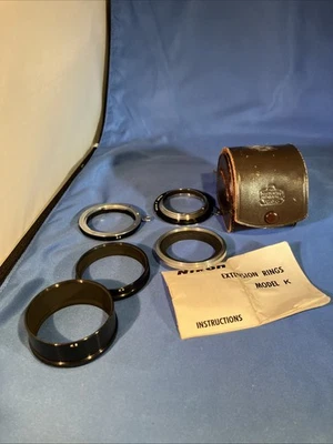 NIKON Extension Tube Ring Set K (5) RING K1, K2, K3, K4 and K5 With Case - Image 1 of 4