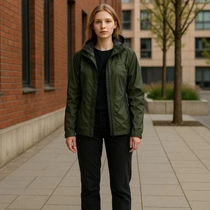 Marmot Green PreCip Regenjacke Damen leicht verstaubar Gorpcore XS EUC - Bild 1 von 17