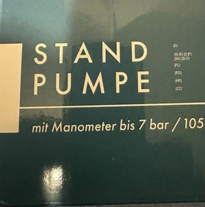 Portable Mini Fahrrad Pumpe Fußpumpe Luftpumpe Druckanzeige 120 Psi Standpumpe - Bild 1 von 4
