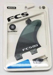 FCS G-XQ Right Rear & Left Rear Quad Surf Fins for Surfboard (2) Medium - Picture 1 of 3