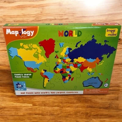 Пазл Imagimake Mapology World с флагами и столицами веселый образовательный 2 - Изображение 1 из 4