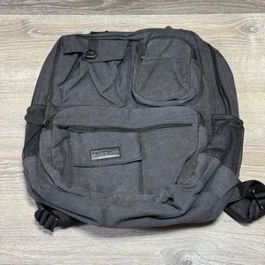 Bella Russo schwarz Canvas mehrere Taschen USB-Anschluss Laptop Rucksack Tragetasche - Bild 1 von 9