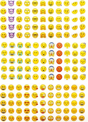 Emotion Sticker,12 Blätter Happy Face Sticker,Emoticon Aufkleber Für Notebook De - Bild 1 von 4