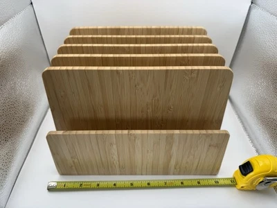 Mobile Vision Bamboo 5 ranuras papel, carpeta, dispositivo organizador de escritorio Foto 1 de 4