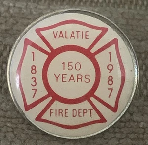 Valatie Fire Department 1837-1987 100 Years Lapel Pin - Picture 1 of 3