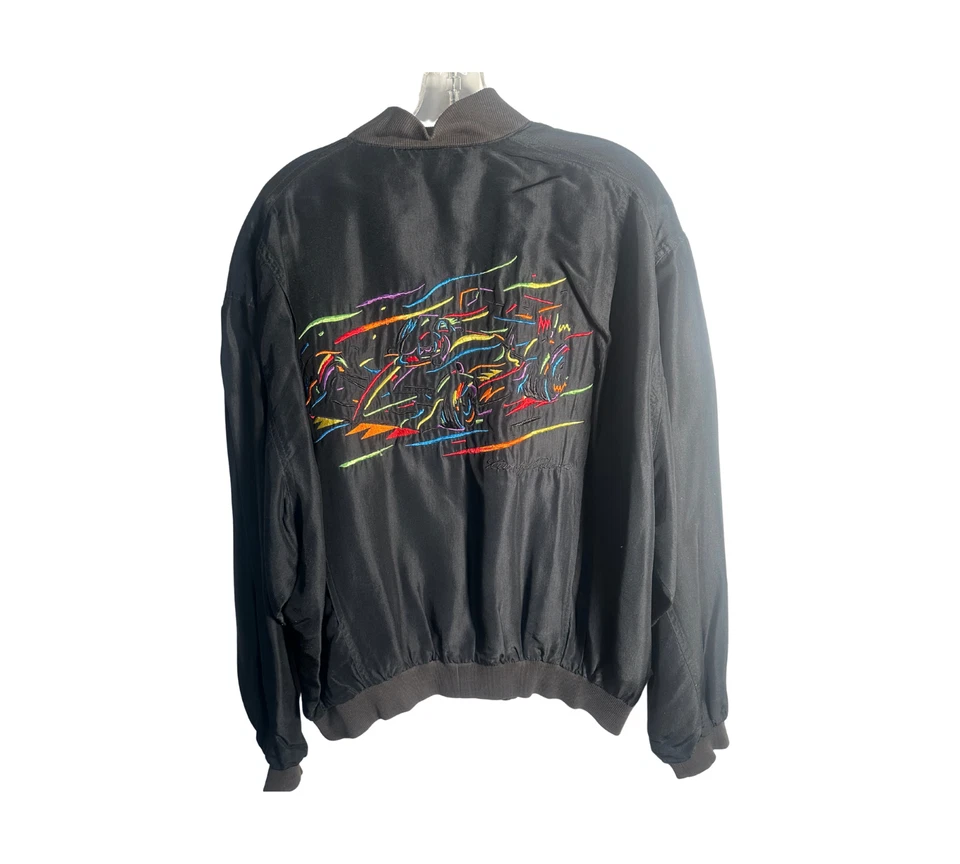 Chaqueta de Carrera (COA) Indy 500 Colores Neón Años 80 USADA Johnny Rutherford USADA Foto 1 de 4