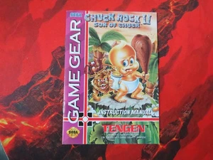 Chuck Rock II Son Of Chuck Sega Game Gear Manual Instruction Booklet - Picture 1 of 5