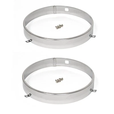 Headlight Retaining Ring 7" Dia, 1" Wide PAIR 1946-1952 Fleetline Truck Foto 1 de 3