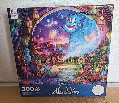 New Ceaco 2022 Disney Aladdin 300 Pc Jigsaw Puzzle With Bonus Puzzle Poster - Image 1 of 4