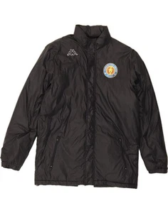 KAPPA Mens Graphic Hooded Padded Jacket UK 40 Large Black Polyester AW10 - Picture 1 of 3