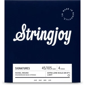 Stringjoy 4 String Extra Long Scale Nickel Wound Bass Guitar Strings 45 - 105 - Picture 1 of 1