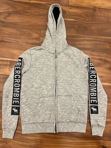 Boys’ Abercrombie Hoodie - Gray - Zip-Up - Size 15/16 - ONE LEFT - Picture 1 of 5