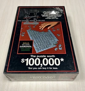 Vintage 1985 Decipher II $100,000 2-sided Jigsaw Challenge Puzzle- NEVER OPENED - Picture 1 of 8