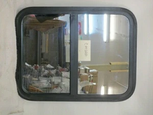 RV window slider style +screen & tring mirror glass 22 1/4 x 14 5/8  CM200 - Picture 1 of 2
