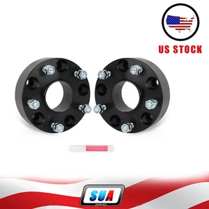 2 Pcs 2" 5x5.5 Wheel Spacers 1/2" 77.8mm Fits Dodge D150 90-93 Ram 1500 94-01 - Picture 1 of 9