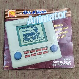 Vtg Ohio Art 1985 The Etch-A-Sketch Animator Game Toy Instruction Manual ONLY