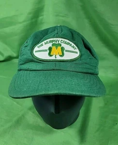 Vintage All Green 'The Murphy Company' Irish Clover Patch Hat - Size M/L 7-7.5 - Picture 1 of 9