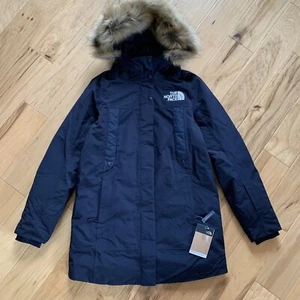 $450 The North Face Parka Outer Boroughs 550 Down Winter Jacket Coat Navy Size S - Picture 1 of 12