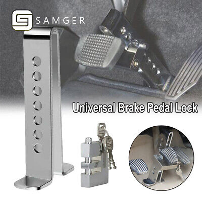 Brake Pedal Lock Security Anti-theft Stainless Steel Clutch Lock For Car Truck • 19.69$
